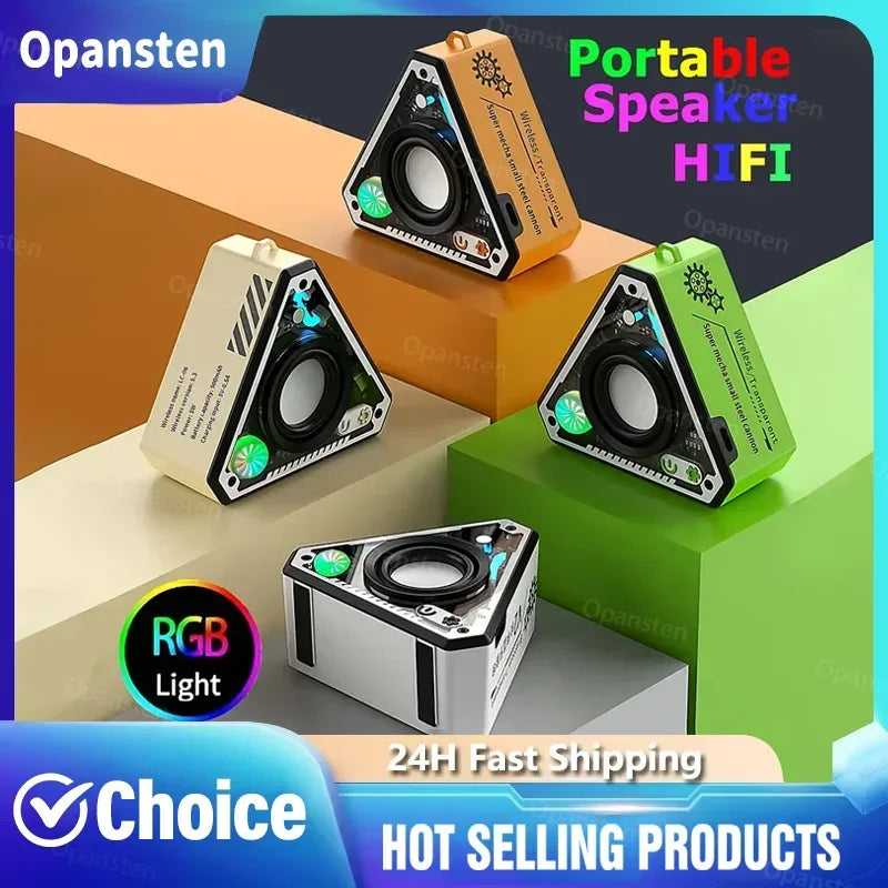 Mini Cool Bluetooth Speaker Subwoofer HiFi Surround Sound Outdoor Home Portable Wireless Bluetooth Speaker Music Player