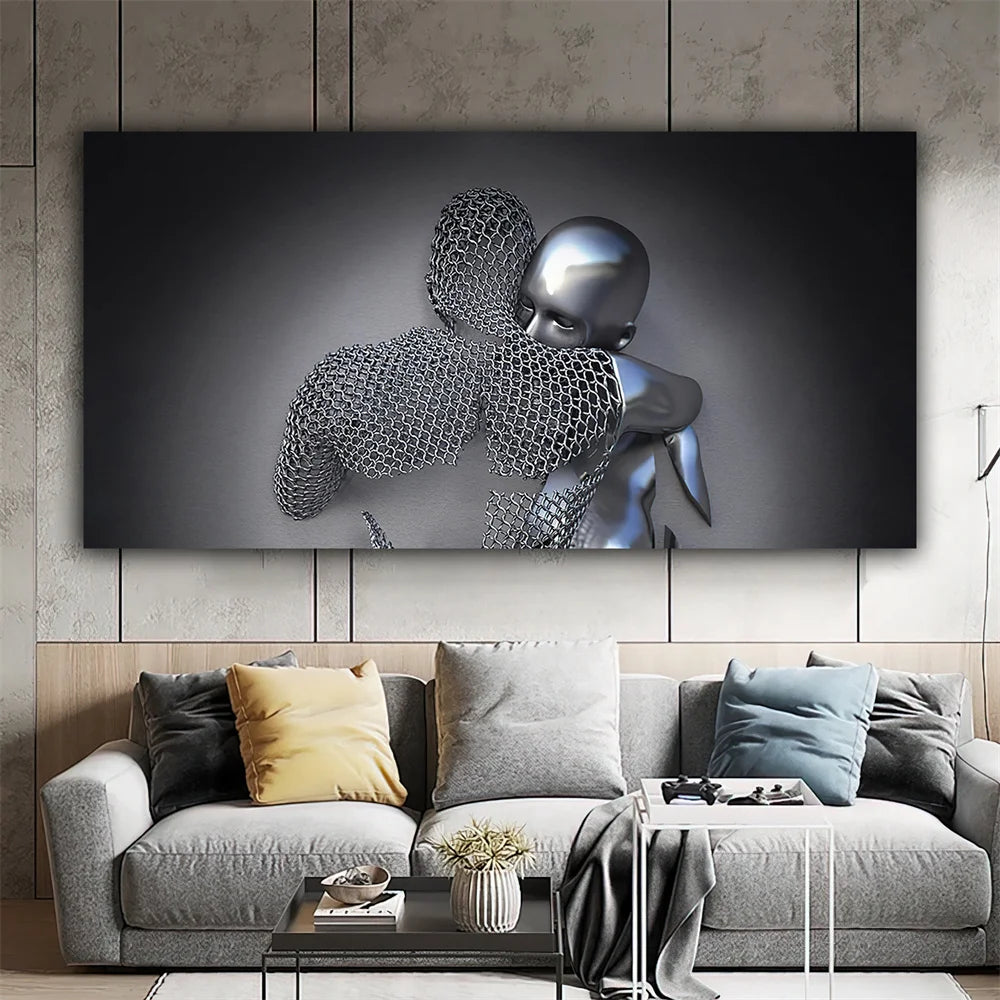 Liquid Metal Hug Paint