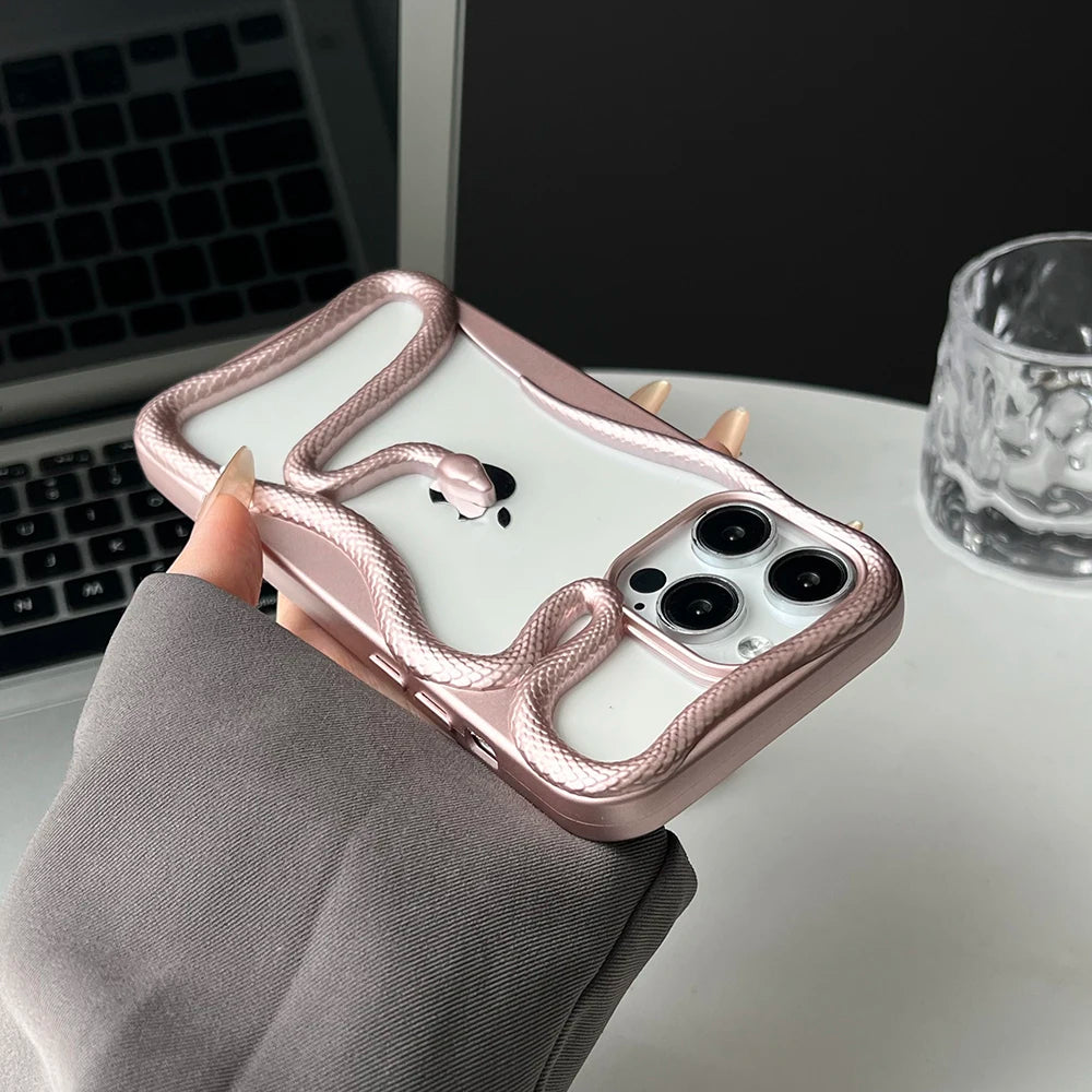 Liquid Metal Snake Phone Case