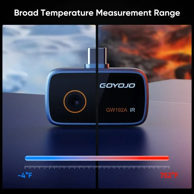 GW192A New Thermal Imaging Camera for Android Phone Infrared Thermal Imager Inspection Repair Thermographic Camera Thermal Scope
