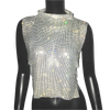Turtleneck Metallic Top