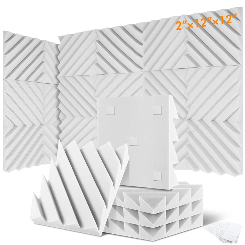 Acoustic Panels With A Diagonal Pattern