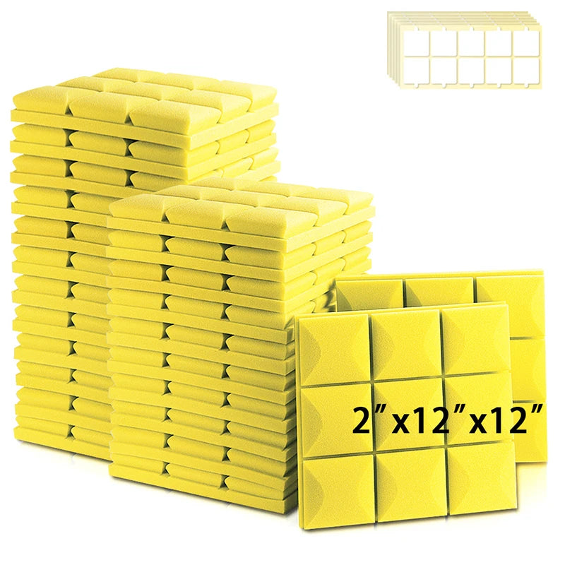 Acoustic Panels With A Square Pattern