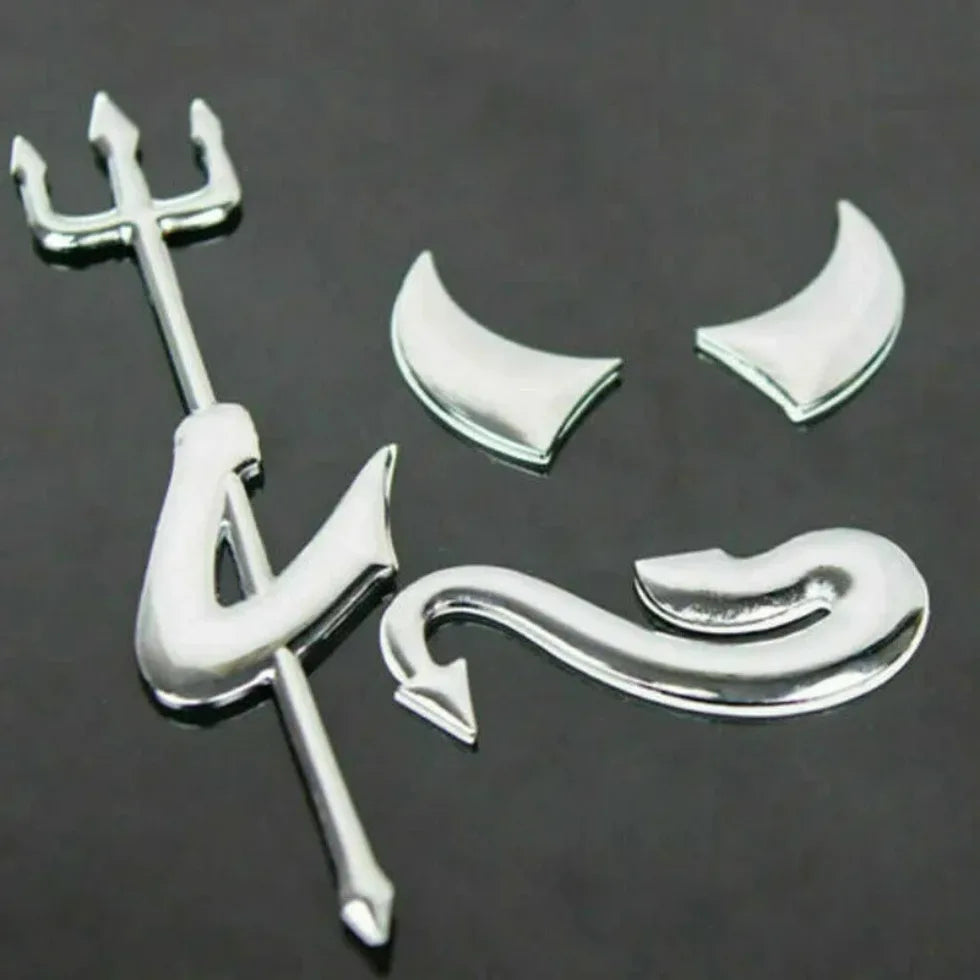 Liquid Metal Devil Sticker