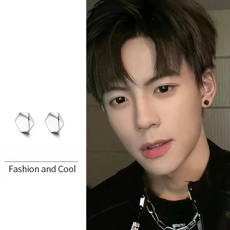 Pentagon Magnetic Earrings
