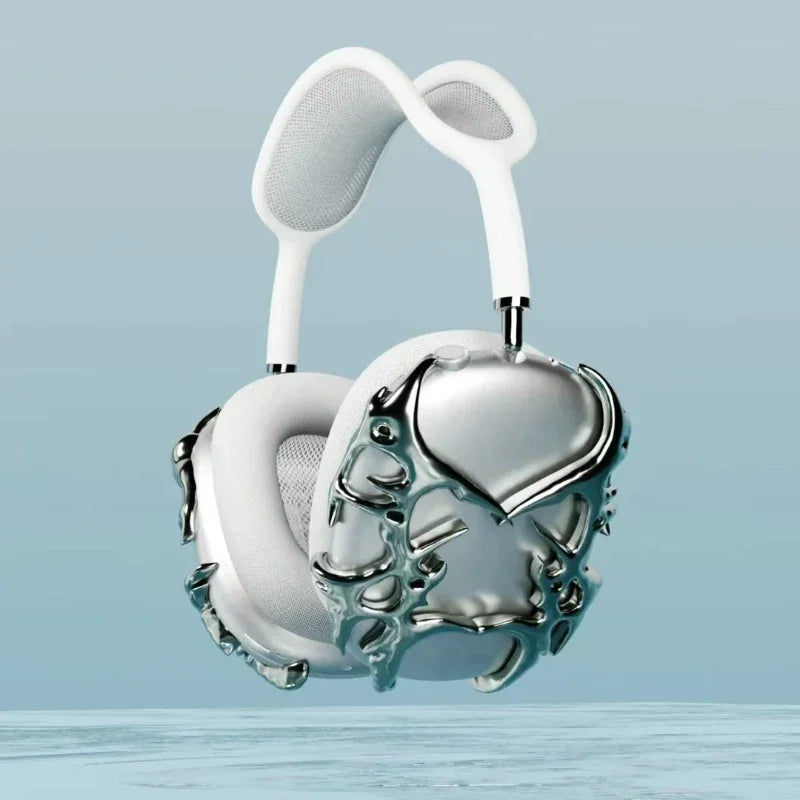 Liquid Metal Bright Silver Headphones