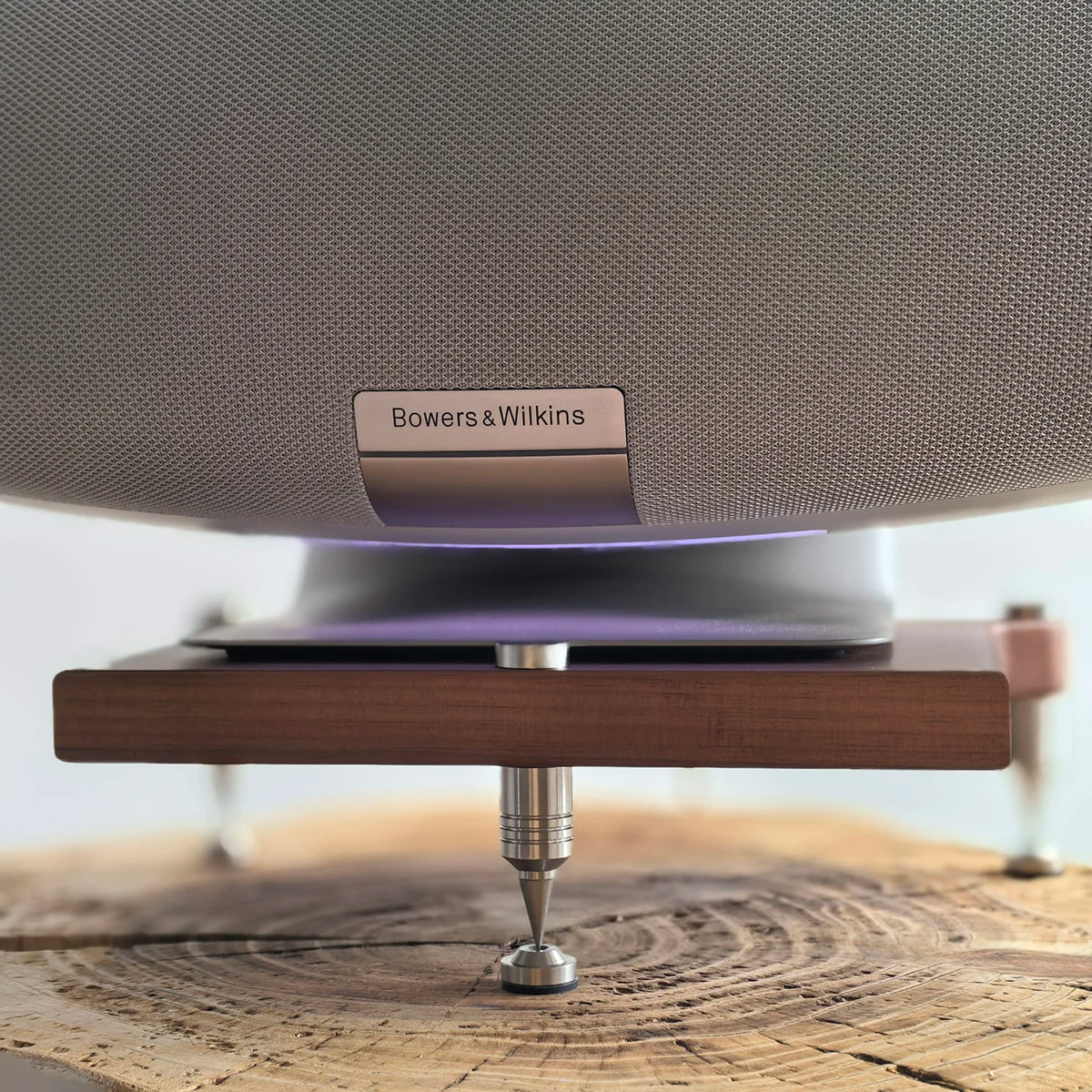 HiFi Audio Speaker Black Walnut Rack Racks Shock Absorber Isolator Feet Spikes Support Desktop Stand for B&W Zeppelin